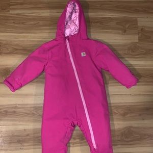 Carharrt toddler snow suit pink